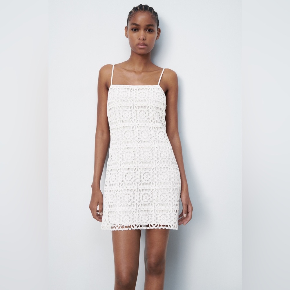 Zara Crochet Mini Dress